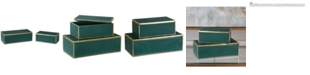 Uttermost Set of 2 Karis Emerald Green Boxes